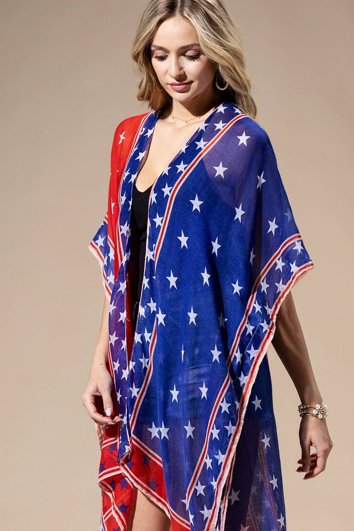 AMERICAN FLAG KIMONO