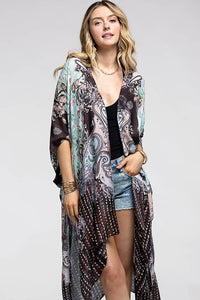 MINT CHOCOLATE KIMONO