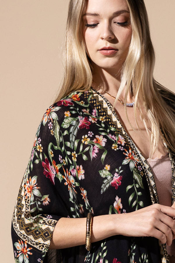 GALLIA FLORAL KIMONO