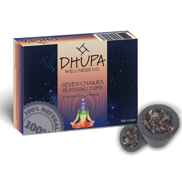 Incense Cups, Chakras Blessing, Box (6)