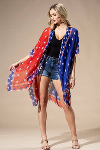 AMERICAN FLAG KIMONO