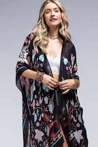 LEAF AND FLOWER KIMONO