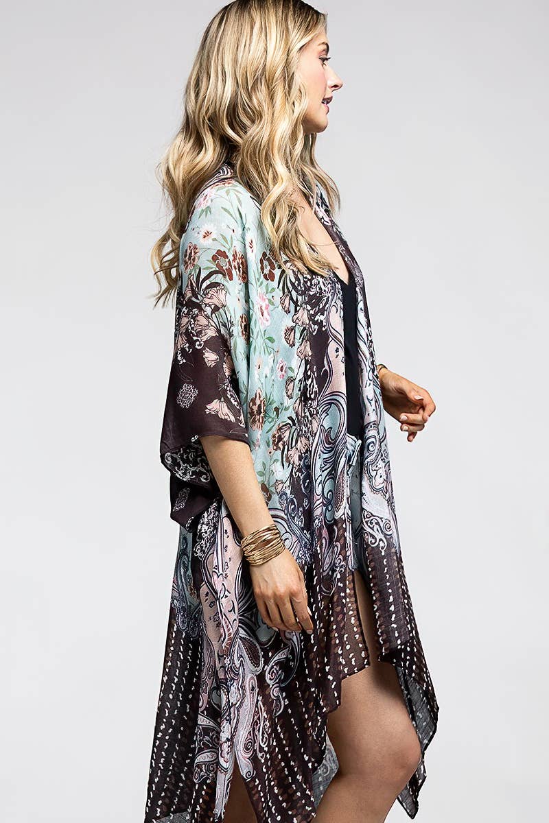 MINT CHOCOLATE KIMONO