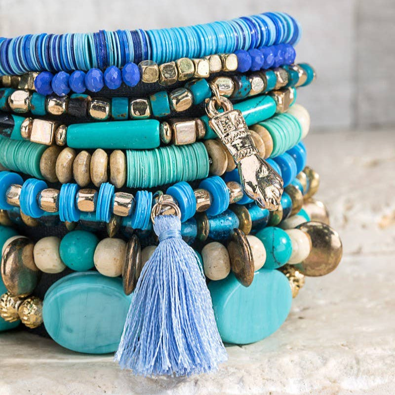 Stretch Bracelets, Charms & Beads