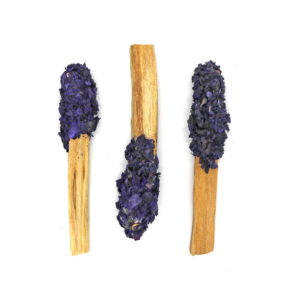 Dipped Palo Santo Pops, Amethyst Bloom, Pack of 3