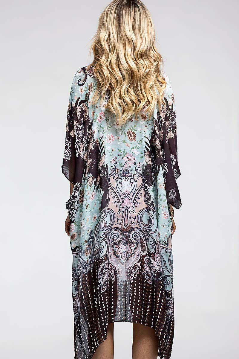 MINT CHOCOLATE KIMONO