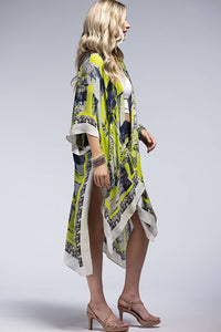 GEOMETRIC & FLORWER KIMONO