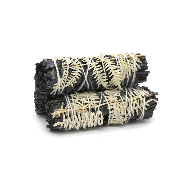 Smudge Stick Bundle 'Terra' Floral White Sage Pack of 2 Bundles, 4 inches
