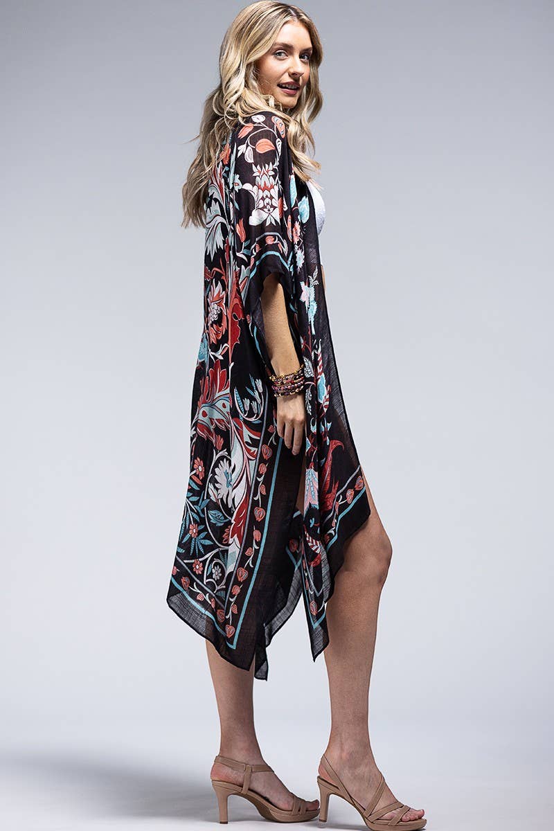 LEAF AND FLOWER KIMONO