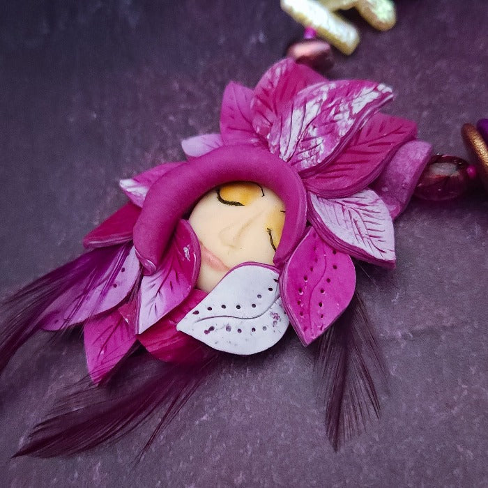 FOREST FAIRY NAUGHTY NANCI {One of A Kind Artisan Necklace}