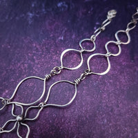 Ready To Ship Garden Silhouette Necklace, Dahlia and Daisies {One-Of-A-Kind}