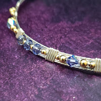 SOLD - BABEI Gemstone Collar, Tanzanite & Sterling Silver {One of A Kind}