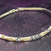 SOLD - BABEI Gemstone Collar, Tanzanite & Sterling Silver {One of A Kind}