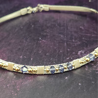 SOLD - BABEI Gemstone Collar, Tanzanite & Sterling Silver {One of A Kind}