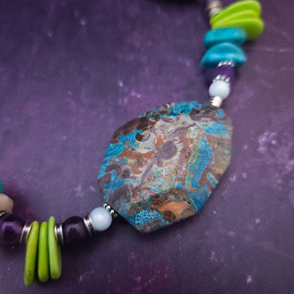 *READY TO SHIP Tanzi Gemstone Collar, One of A Kind