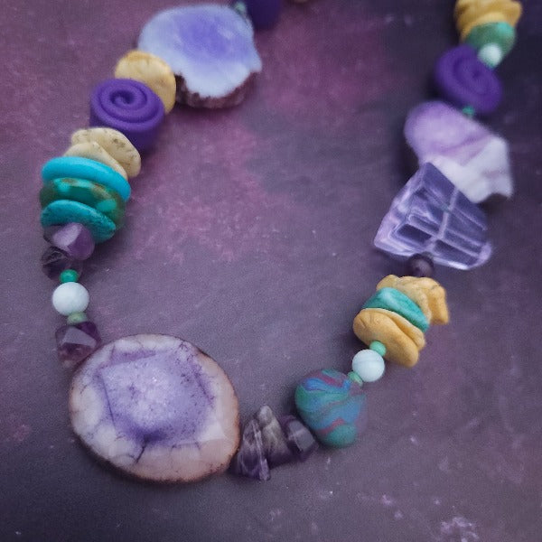 *READY TO SHIP, Lavi Gemstone Collar, One of A Kind