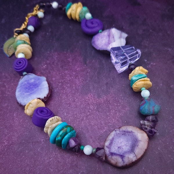 *READY TO SHIP, Lavi Gemstone Collar, One of A Kind
