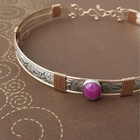 THE SWEETHEART COLLAR, Sterling, Rose Gold & Star Ruby {Limited Release thru Feb 2025}