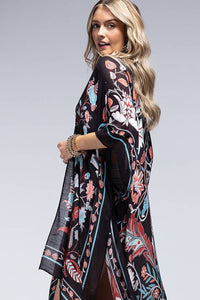 LEAF AND FLOWER KIMONO