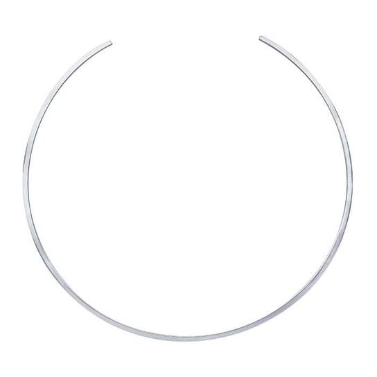 Neck Ring, Sterling Silver 2.5mm Flat-Wire {Open Back}