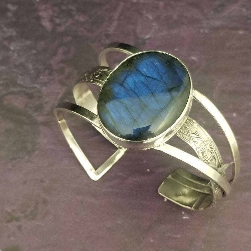 SOLD ~ TIERA LABRADORITE CROSSOVER CUFF