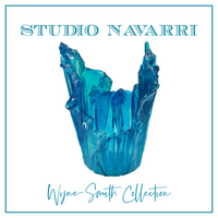 Resin Vase, Carribean Blue (Wyne-Smith Collection)