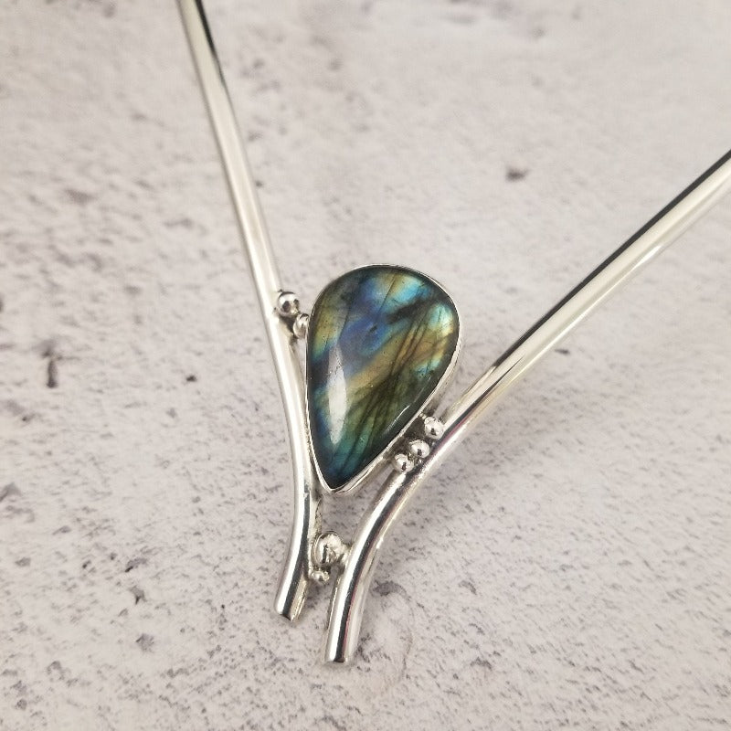 DAMALI LABRADORITE COLLAR (One of A Kind)