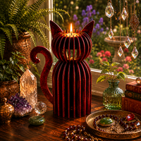 SITTING PRETTY 3D Cat Candle Holder