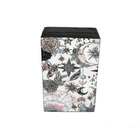 Box, Wooden Jewelry/Tarot Box (6 x 4 in.) - Pink Celestial (Black)