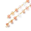 * Sunrise Faceted Beaded Collar Necklace w/ Quartz Crystal