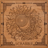 SCRABBLE Game Set, Celestial Winds - FREE PERSONALIZATION - The Navarri Game Collection