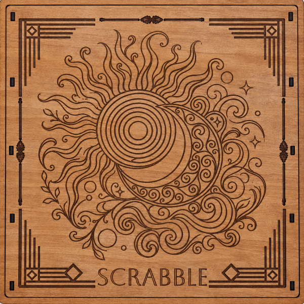 SCRABBLE Game Set, Celestial Winds - FREE PERSONALIZATION - The Navarri Game Collection