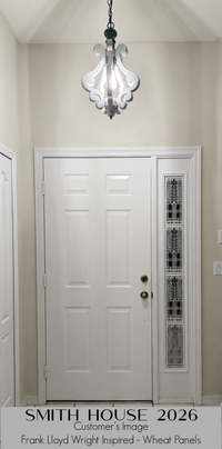 CUSTOM DESIGN LASER-CUT WOODEN SIDE LIGHT INSERT