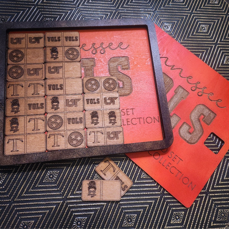 FOOTBALL DOMINO Game Set, Tennessee Edition