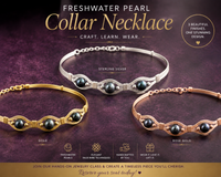 ARTISAN JEWELRY CLASS - Handcrafted Freshwater Pearl Collar Necklace | Artisan Statement Jewelry