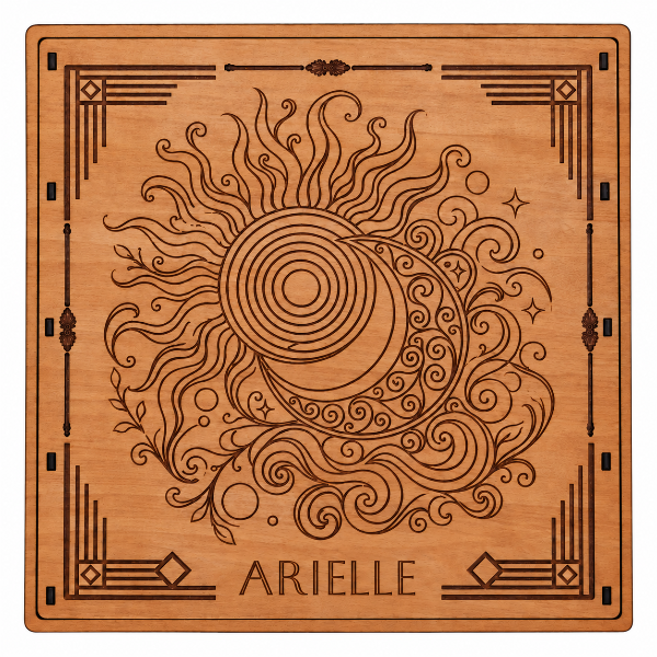 SCRABBLE Game Set, CELESTIAL WINDS - FREE PERSONALIZATION - The Navarri Game Collection