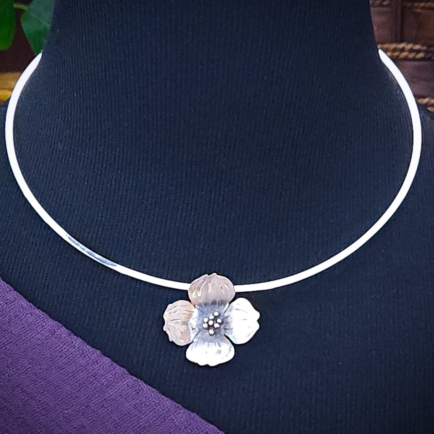 DOGWOOD SLIDES, Sterling Silver