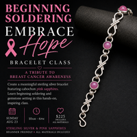 AUG 23 - EMBRACE HOPE Chain, Beginning Soldering Workshop