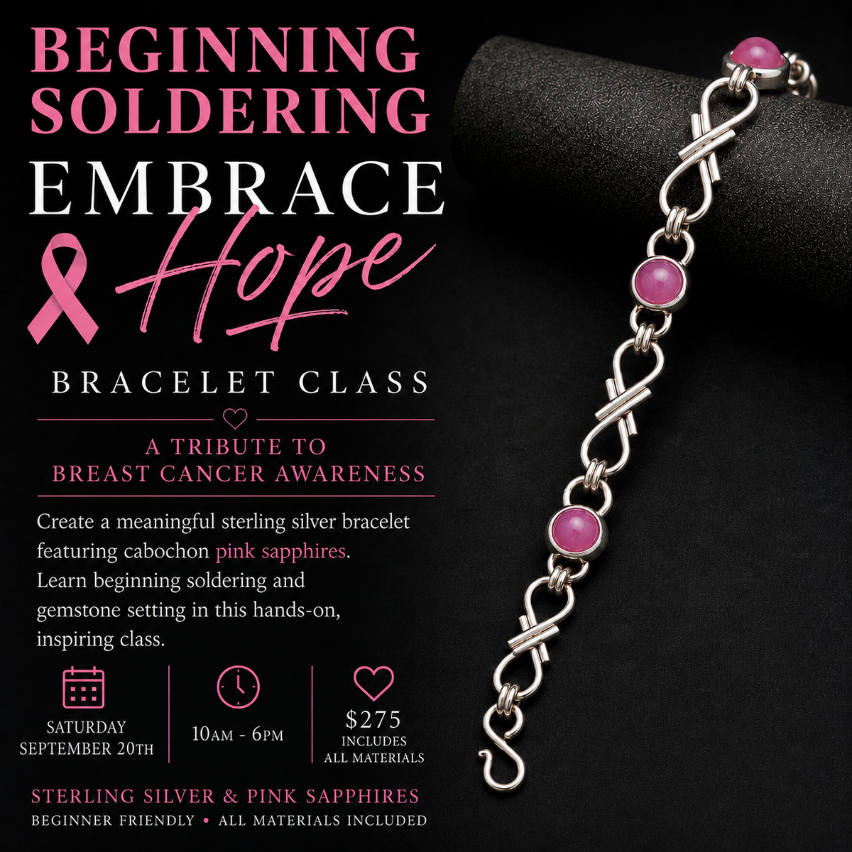 SEP 20 - EMBRACE HOPE Chain, Beginning Soldering Workshop