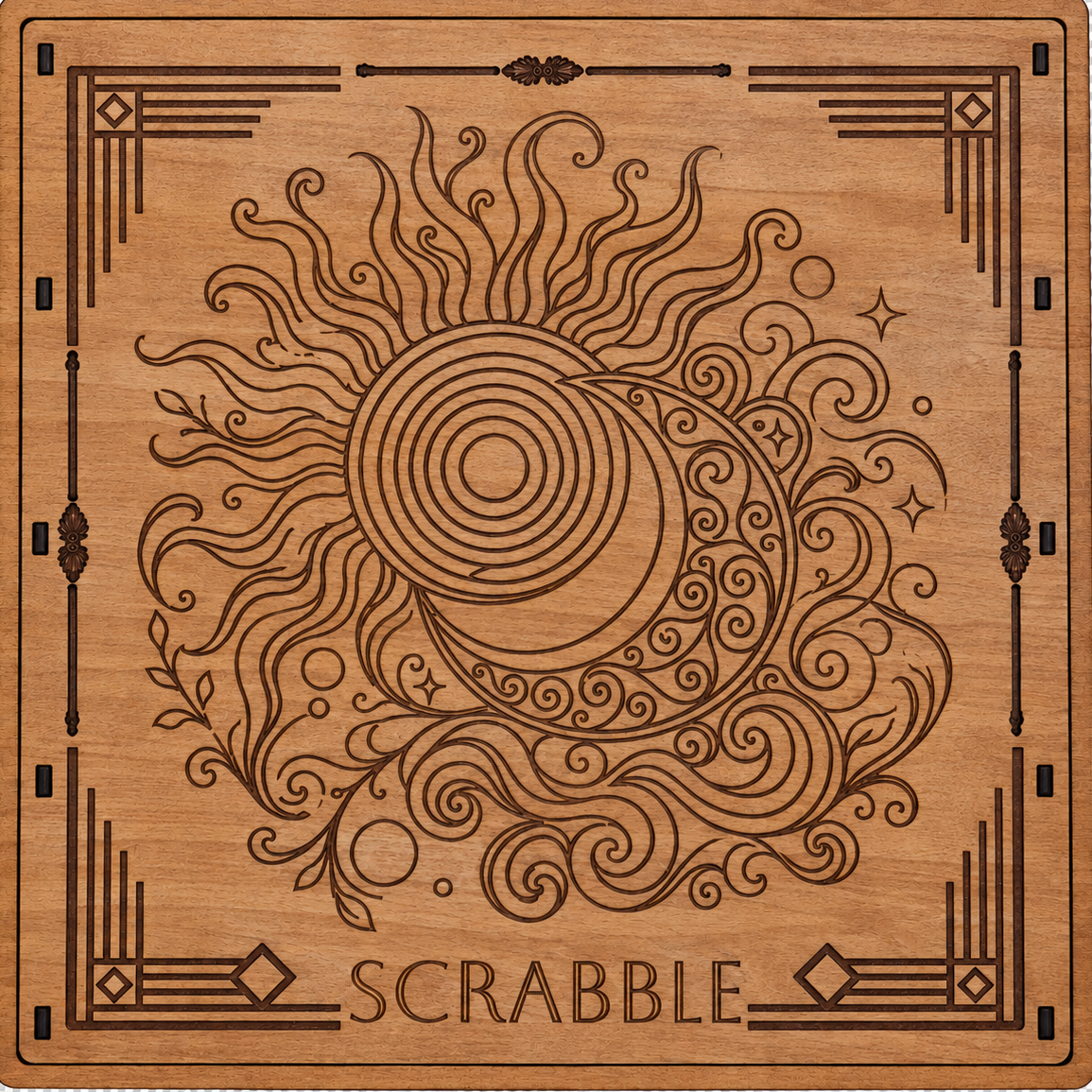 SCRABBLE Game Set, Celestial Winds - The Navarri Game Collection