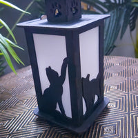 Silhouette Cat Lantern - Night Lights {Choose Your Color}