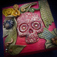 SKULL BOX #1 {One of A Kind Wooden Storage Box}