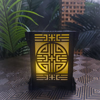 Frank Lloyed Wright Inspired LED Candle Holder