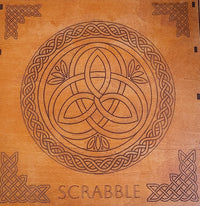 SCRABBLE Game Set, Celtic Circle - CAN BE PERSONALIZED - The Navarri Game Collection