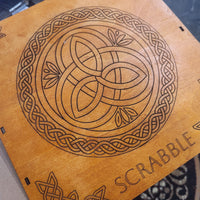 SCRABBLE Game Set, Celtic Circle - CAN BE PERSONALIZED - The Navarri Game Collection