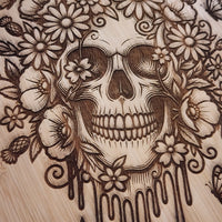 CHARCUTERIE BOARD, FLOWER SKULL