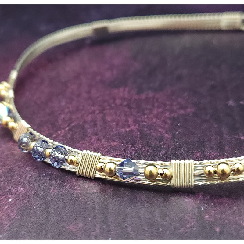 SOLD - BABEI Gemstone Collar, Tanzanite & Sterling Silver {One of A Kind}