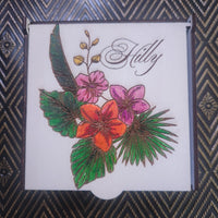 PERSONALIZED Tropical Treasure Box – Hand Painted Wooden Keepsake Box with Velour Lining