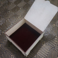 Peony Initial Treasure Box – Hand Painted Wooden Keepsake Box with Velour Lining