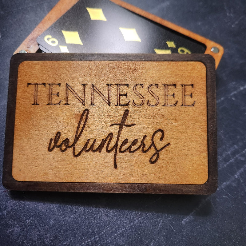PLAYING CARDS Magnetic Storage Box | Tennessee Volunteers Football Gift